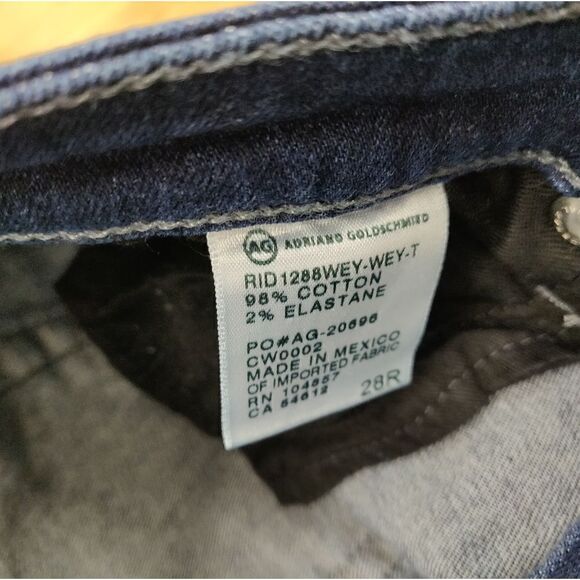 AG Adriano Goldschmied The Legging dark blue Super Skinny Jeans 28R - Picture 9 of 10